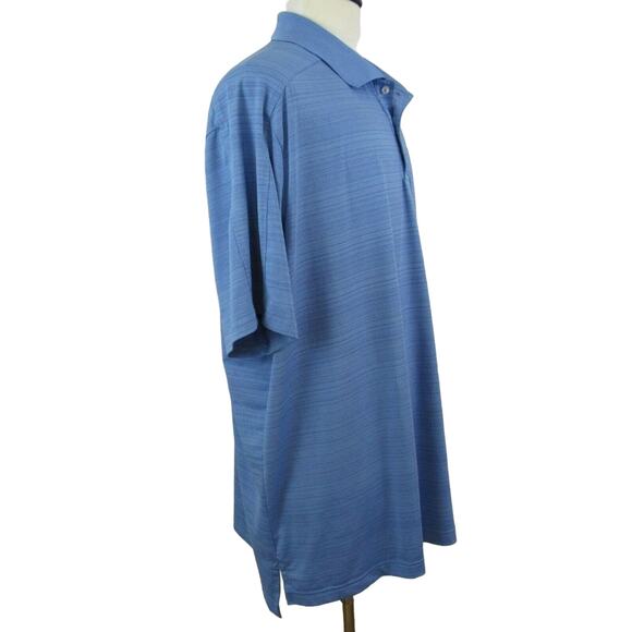 Lands’ End Polo Golf Shirt Men’s Size 2XL Short Sleeves Blue - Picture 7 of 11
